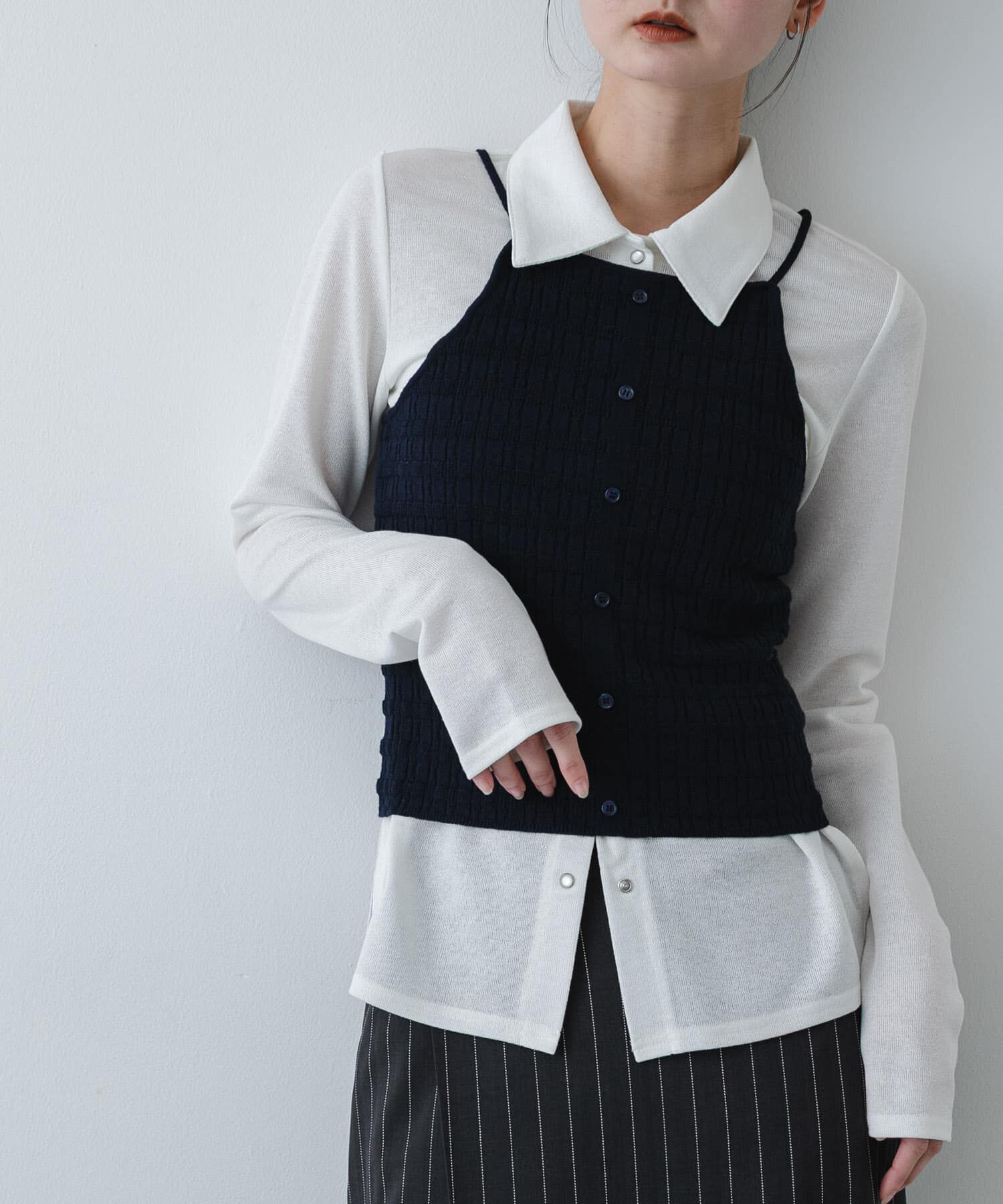 SENSE OF PLACE by URBAN RESEARCH「『洗濯可』ホルターネックボタンビスチェ」|その他|