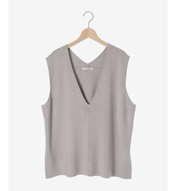 le.coeur blanc「《手洗い可能》ミラノリブVネックベスト」|ベスト・ジレ|