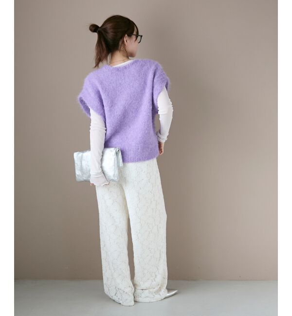  「《WEB限定アイテム》ソフトシャギーニットベスト」|ベスト・ジレ|