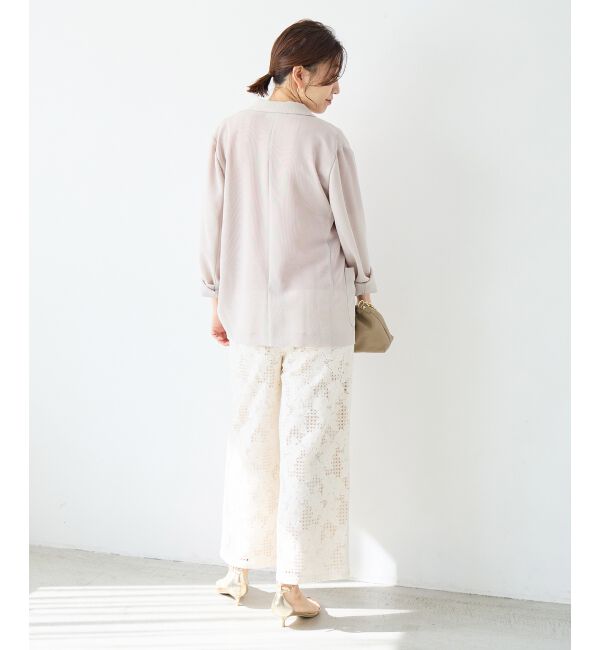  「≪手洗い可能≫メッシュダブルブレストジャケット」|その他|