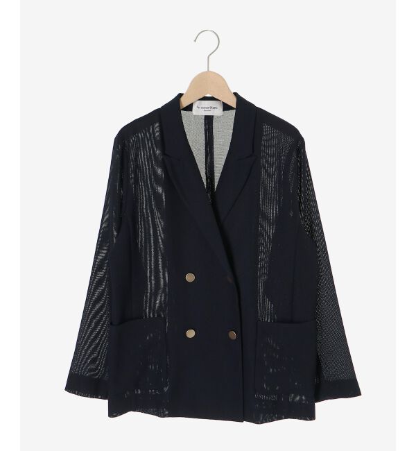  「≪手洗い可能≫メッシュダブルブレストジャケット」|その他|
