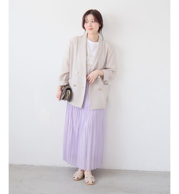  「≪手洗い可能≫メッシュダブルブレストジャケット」|その他|