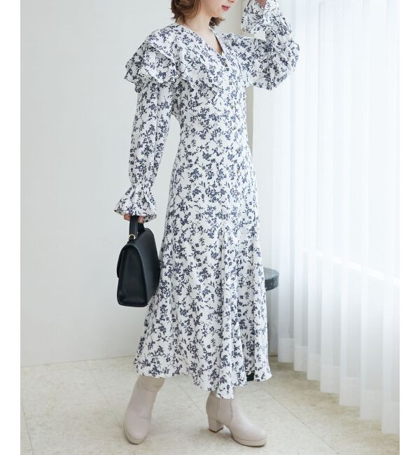 MAJESTICLEGON「スタイルアップフリルワンピース」|ワンピース|