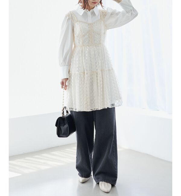 MAJESTICLEGON「シアーミニワンピ&シャツワンピSET」|ワンピース|