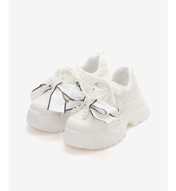  「2WAYリボンビジュースニーカー」|スニーカー|