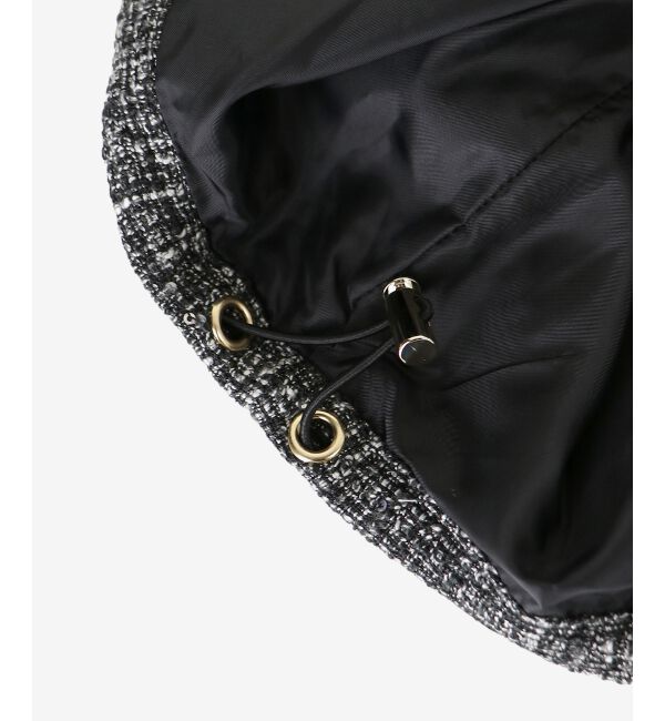  「キラキラツイードミディブルゾン」|ブルゾン・スタジャン|