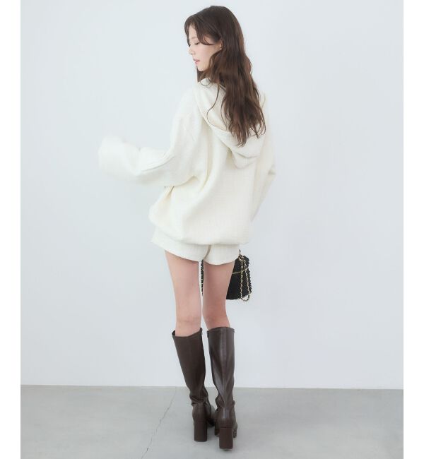  「キラキラツイードミディブルゾン」|ブルゾン・スタジャン|