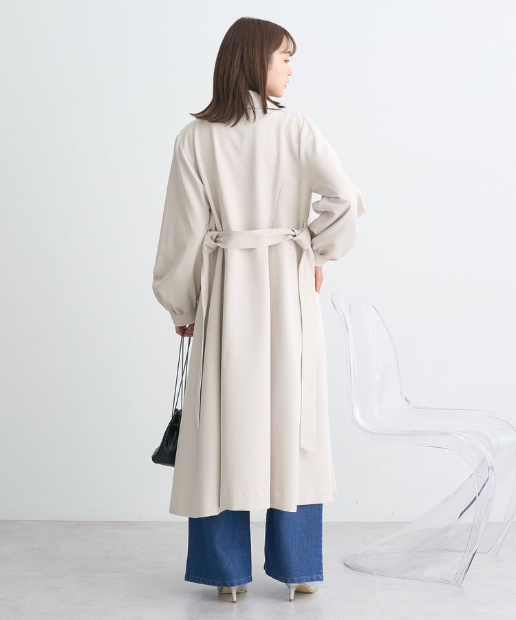 earth music&ecology「パフスリーブトレンチコート」|トレンチコート|