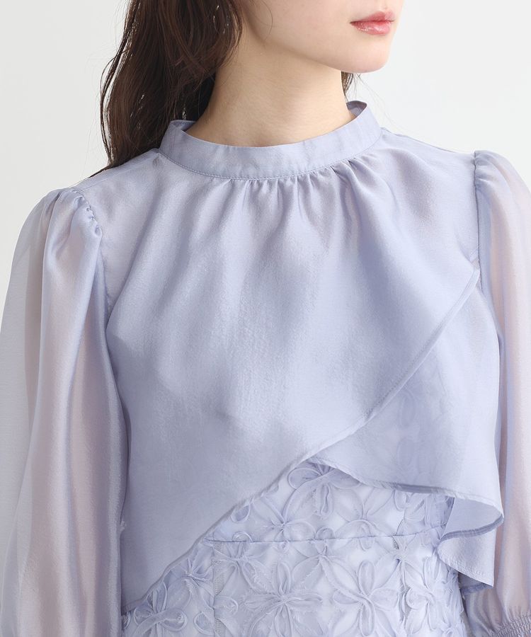 earth music&ecology「SET2点シアーブラウス＋3Dレースワンピース」|ワンピース|