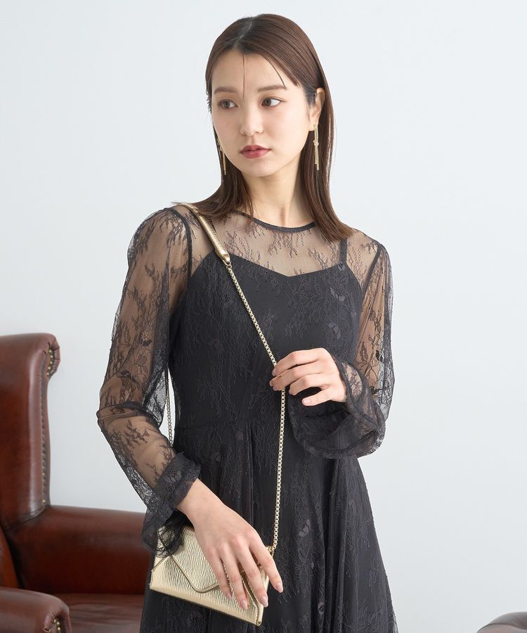 earth music&ecology「SET2点レースワンピース＋キャミワンピース」|ワンピース|