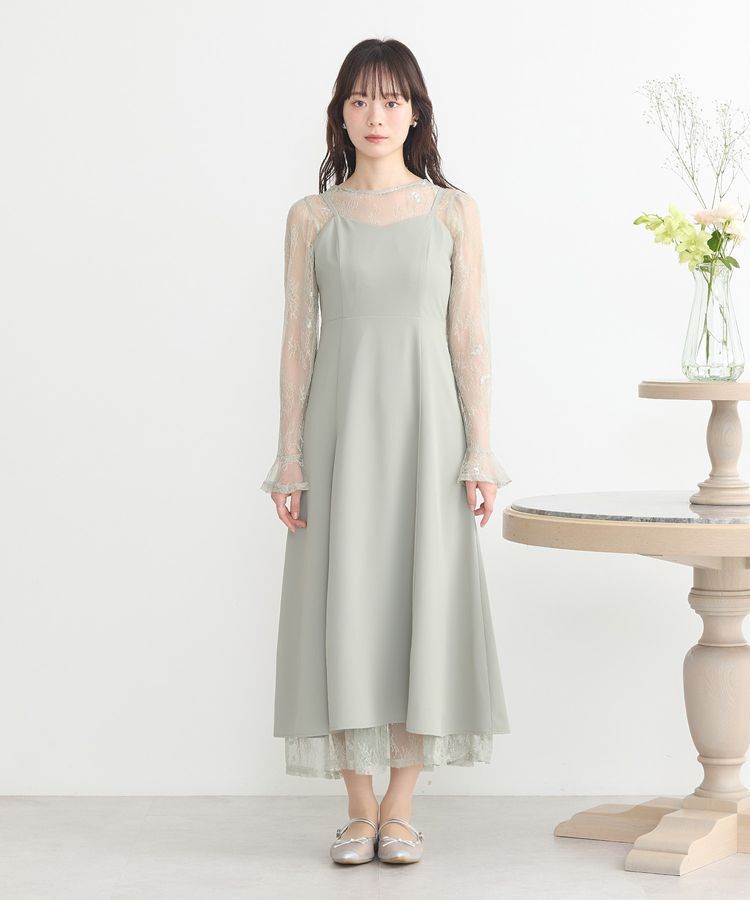 earth music&ecology「SET2点レースワンピース＋キャミワンピース」|ワンピース|