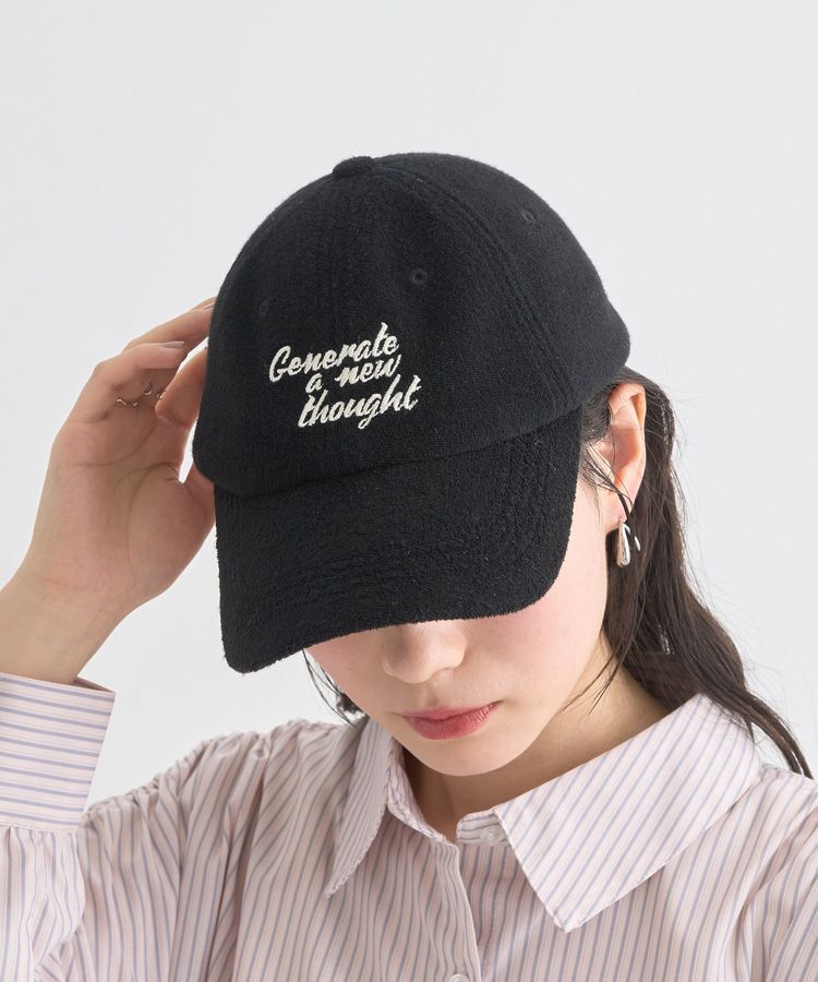 earth music&ecology「メッセージ刺繍パイルキャップ」|その他|