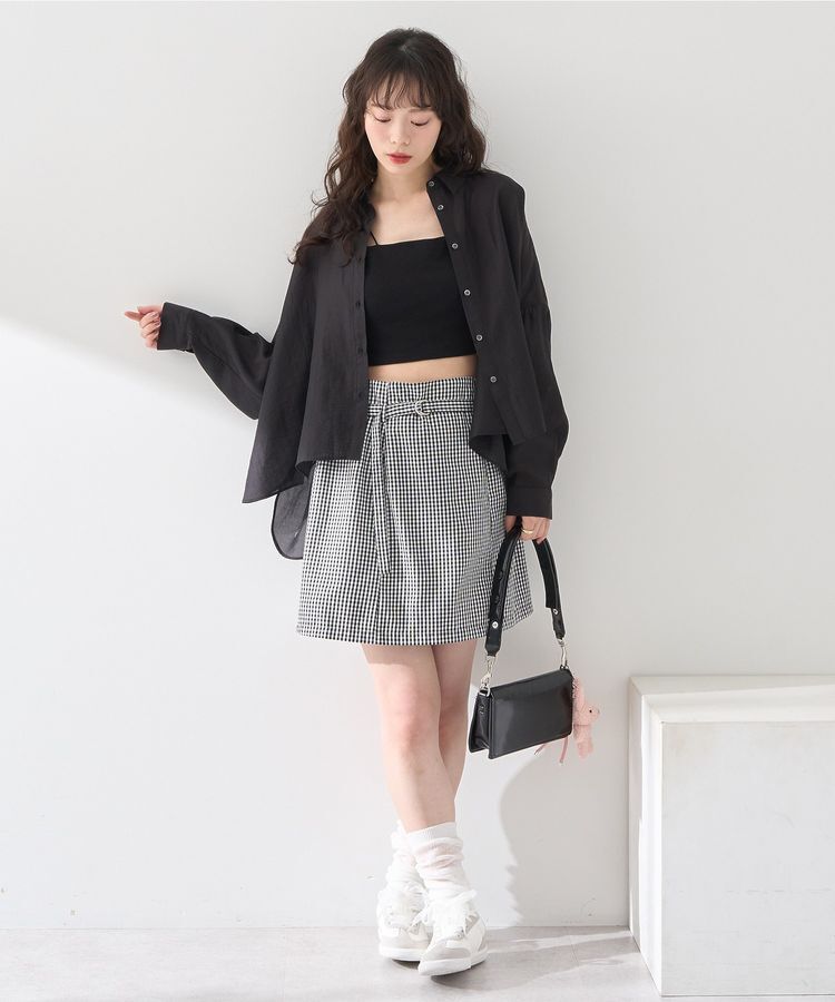 earth music&ecology「アシメショルダーショートキャミソール」|インナー|