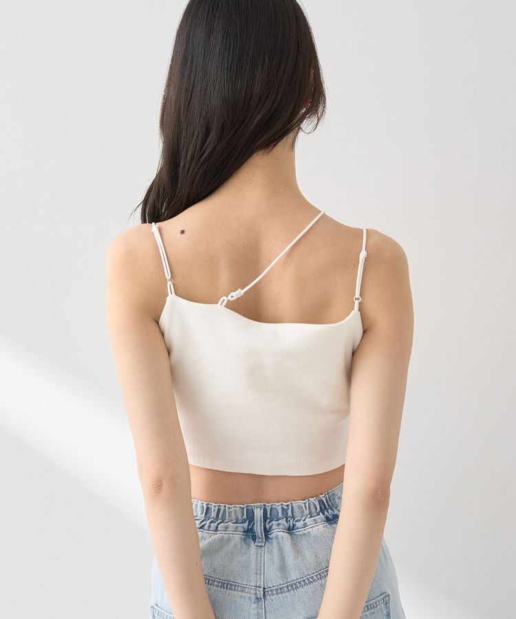 earth music&ecology「アシメショルダーショートキャミソール」|インナー|