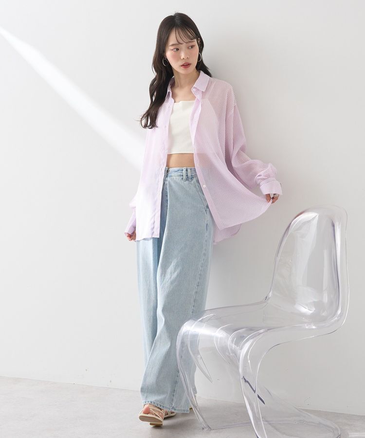 earth music&ecology「アシメショルダーショートキャミソール」|インナー|