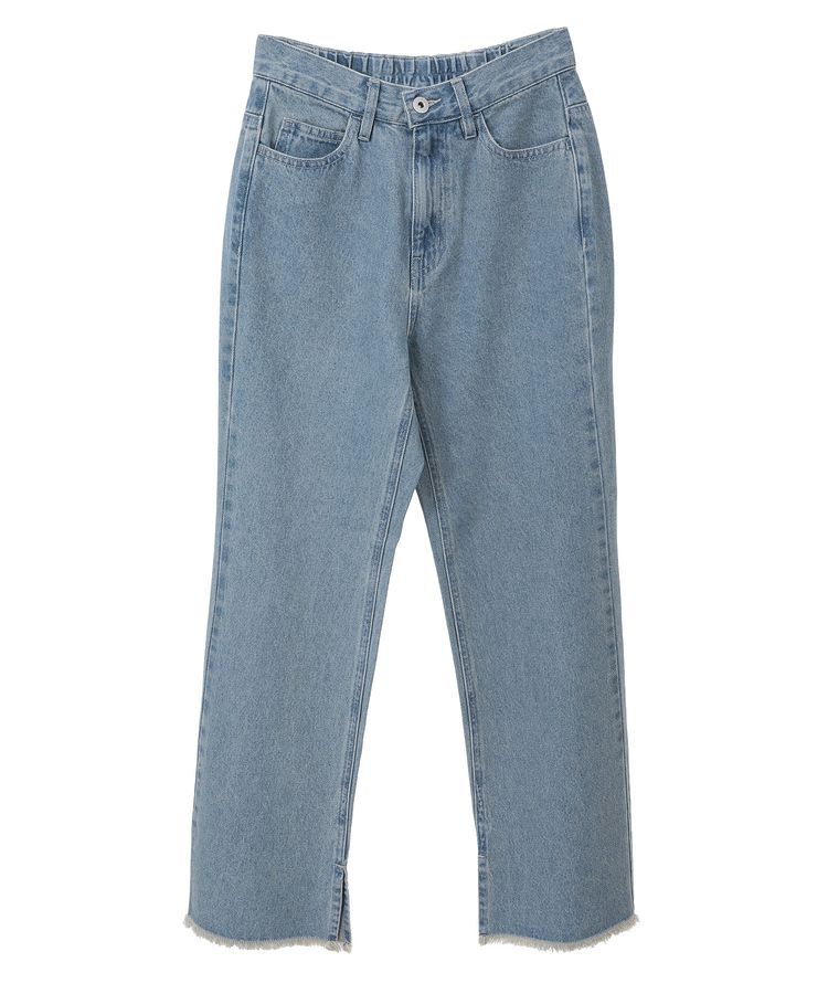 earth music&ecology「カットオフフレアデニムパンツ」|デニム|