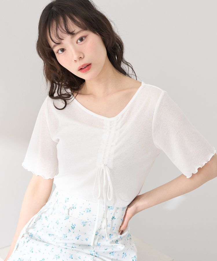 earth music&ecology「アシメネックドロストシアープルオーバー」|Tシャツ・カットソー|Off White