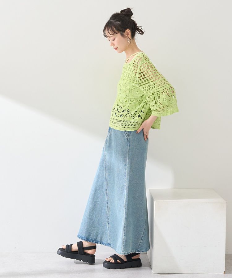 earth music&ecology「クロシェ風プルオーバー」|Tシャツ・カットソー|