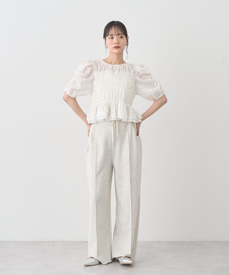earth music&ecology「レースティアードシャーリングブラウス」|シャツ・ブラウス|