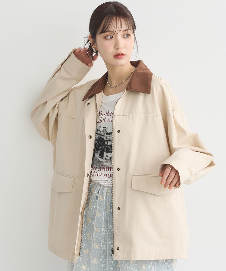 earth music&ecology「ハンティングジャケット」|テーラードジャケット|Ivory