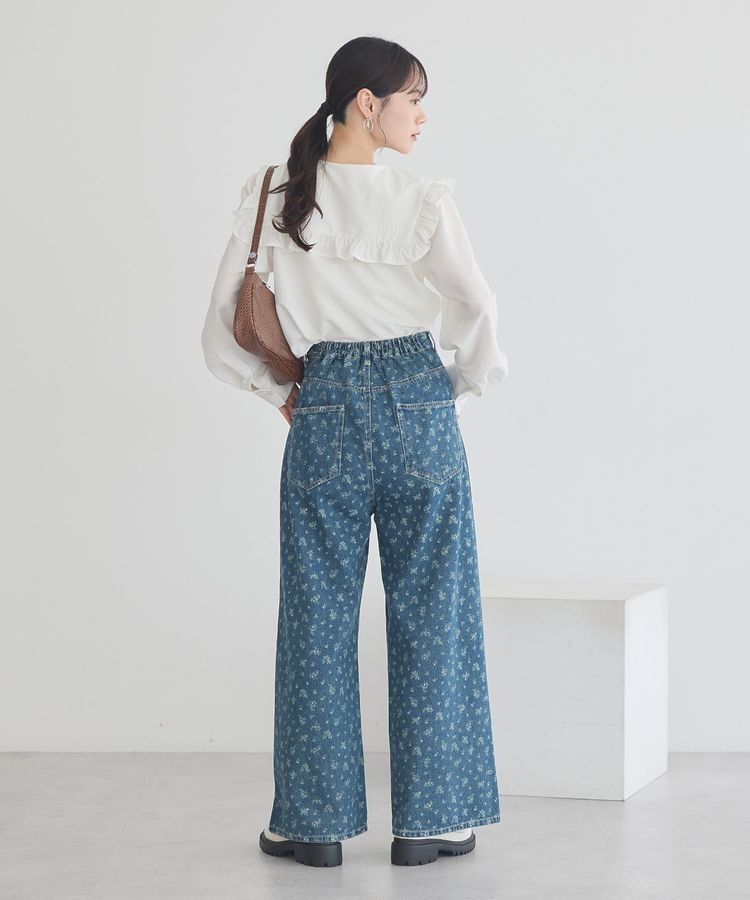 earth music&ecology「タックホックデニムパンツ」|デニム|