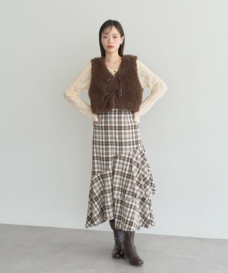 earth music&ecology「フロントボタンレースプルオーバー」|Tシャツ・カットソー|