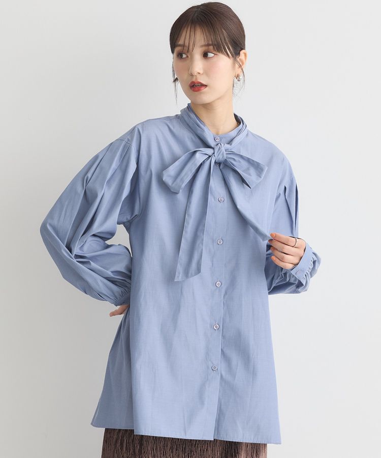 earth music&ecology「2wayボウタイブラウス」|シャツ・ブラウス|