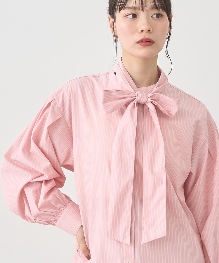 earth music&ecology「2wayボウタイブラウス」|シャツ・ブラウス|Stripe