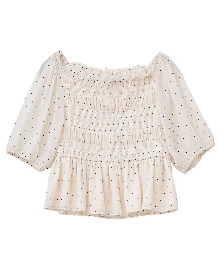 earth music&ecology「SET2点フロッキードットブラウス＋スカート」|スーツ|