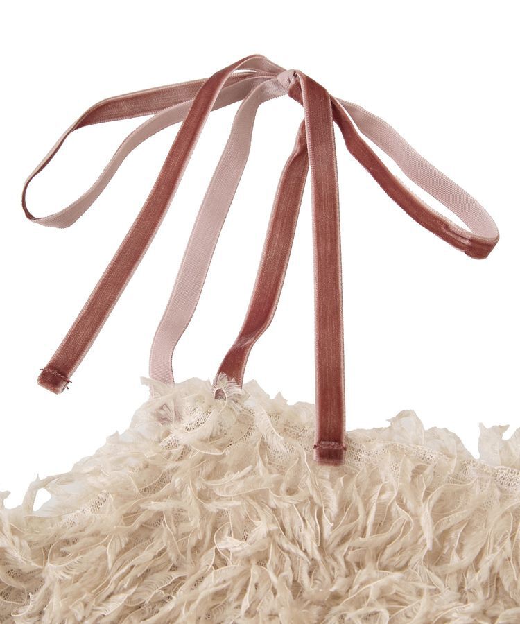 earth music&ecology「ベロアリボンフェザービスチェ」|ベスト・ジレ|