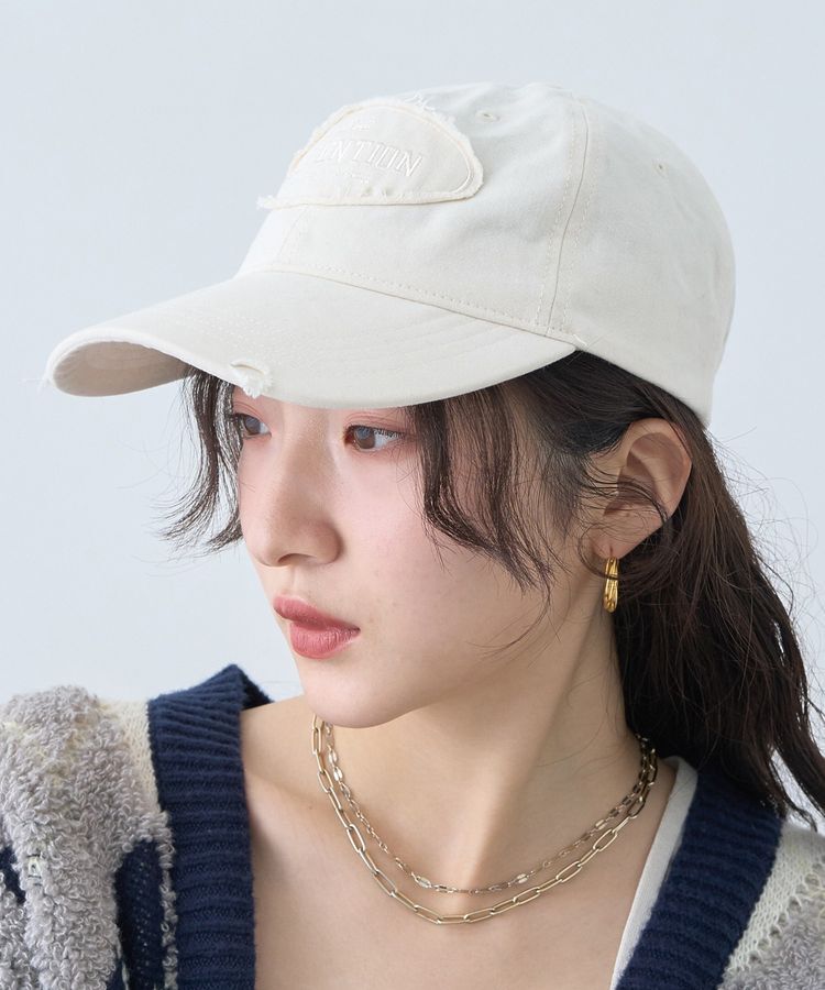 earth music&ecology「ダメージロゴキャップ」|その他|