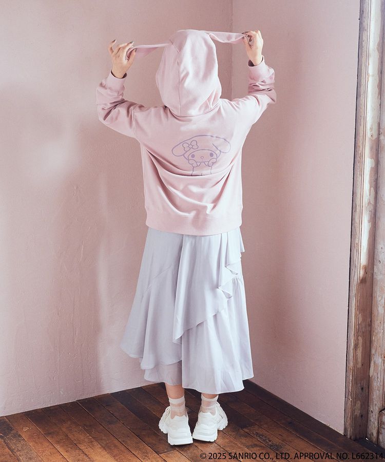 earth music&ecology「マイメロディ&クロミ/earth 耳付きフーディー」|スウェット・ジャージ|