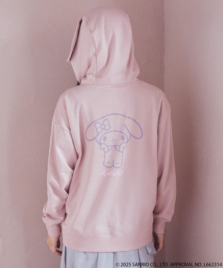 earth music&ecology「マイメロディ&クロミ/earth 耳付きフーディー」|スウェット・ジャージ|