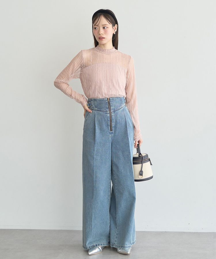 earth music&ecology「レースドッキングプルオーバー」|Tシャツ・カットソー|