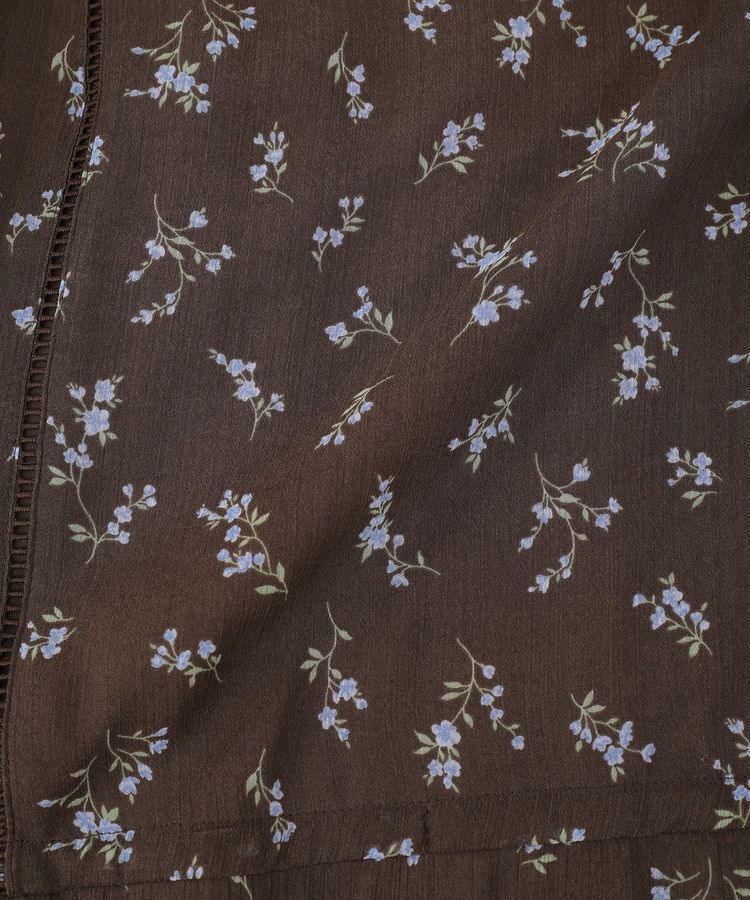 earth music&ecology「フラワー楊柳ティアードミニワンピース」|ワンピース|