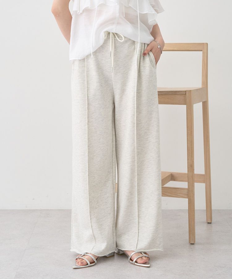 earth music&ecology「センターシームタックスウェットパンツ」|その他|Oatmeal