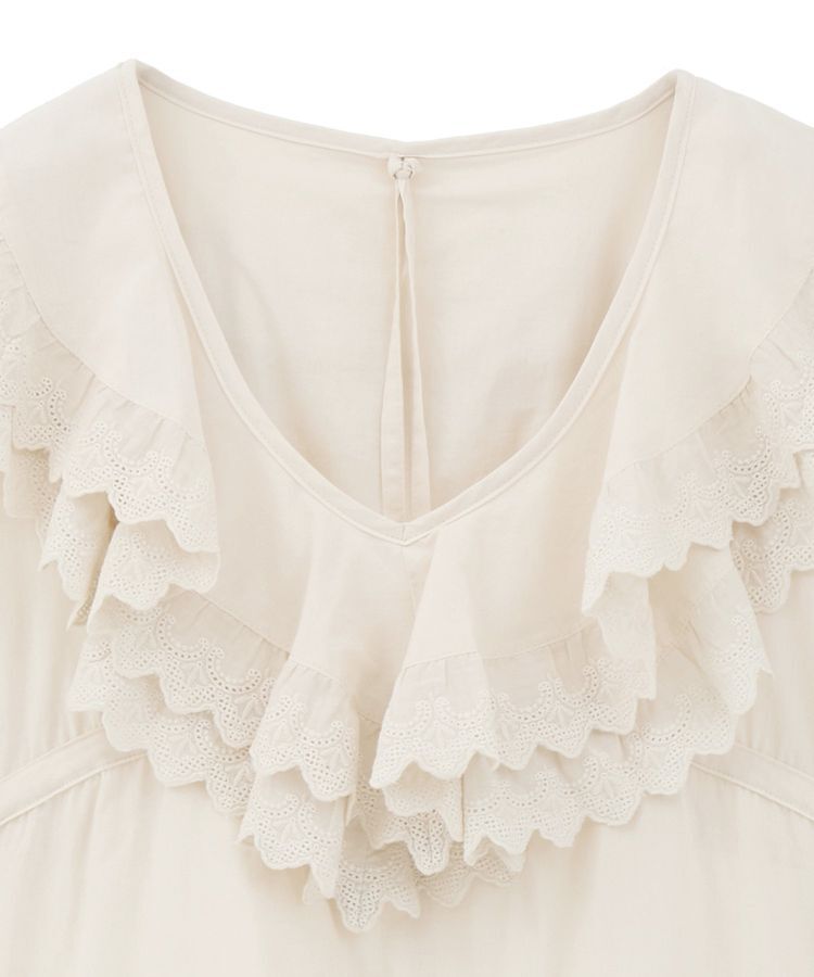 earth music&ecology「サイドリボンラッフルミニワンピース」|ワンピース|