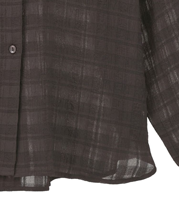 earth music&ecology「シャドーチェックシャツ」|シャツ・ブラウス|