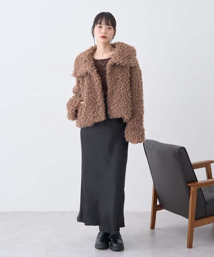 earth music&ecology「ストレッチサテンスカート」|スカート|