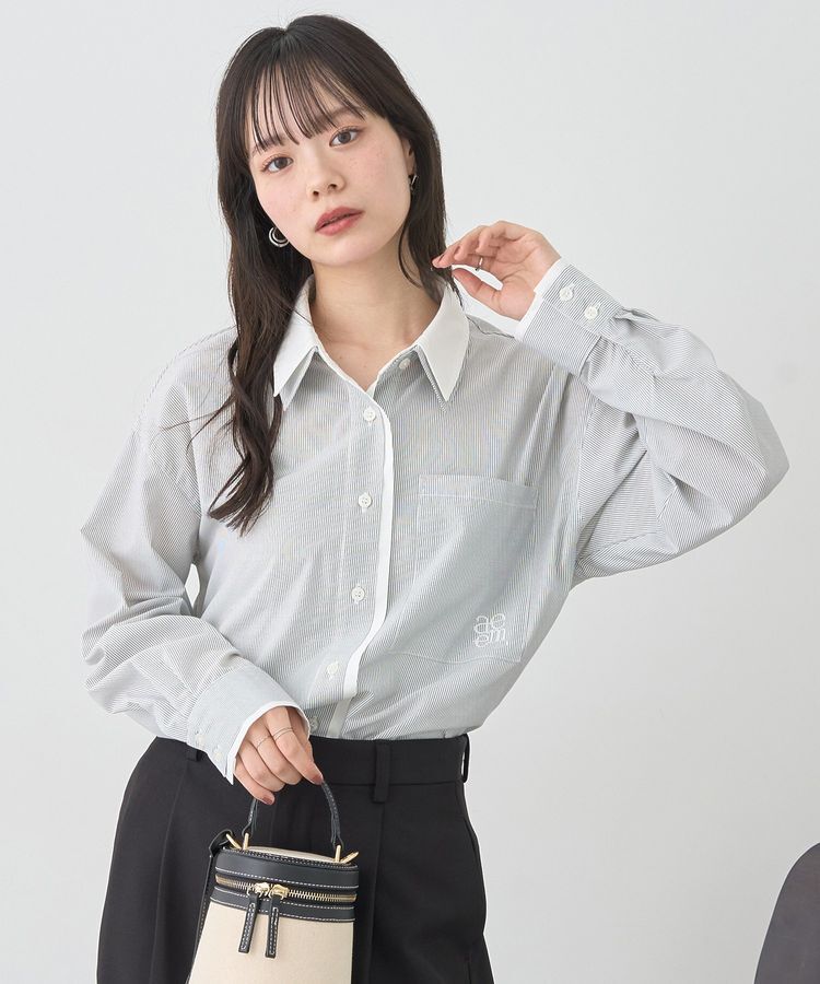 earth music&ecology「レイヤードストライプシャツ」|シャツ・ブラウス|