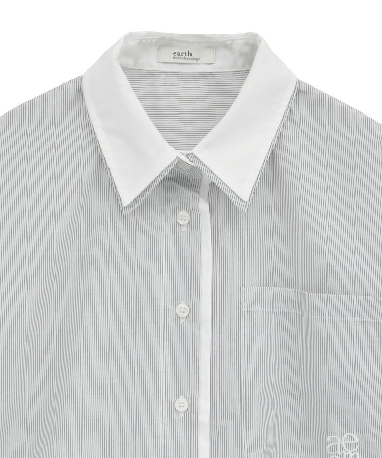 earth music&ecology「レイヤードストライプシャツ」|シャツ・ブラウス|