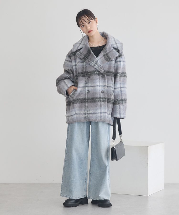 earth music&ecology「ふんわりシアープルオーバー」|ニット・セーター|