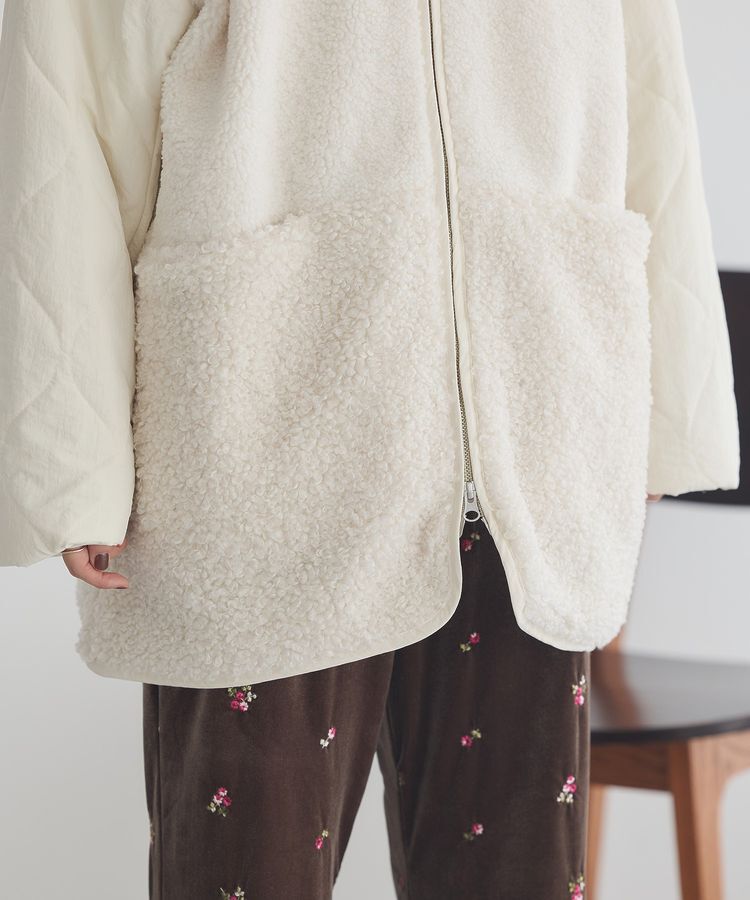 earth music&ecology「ボアキルトミドルコート」|その他|