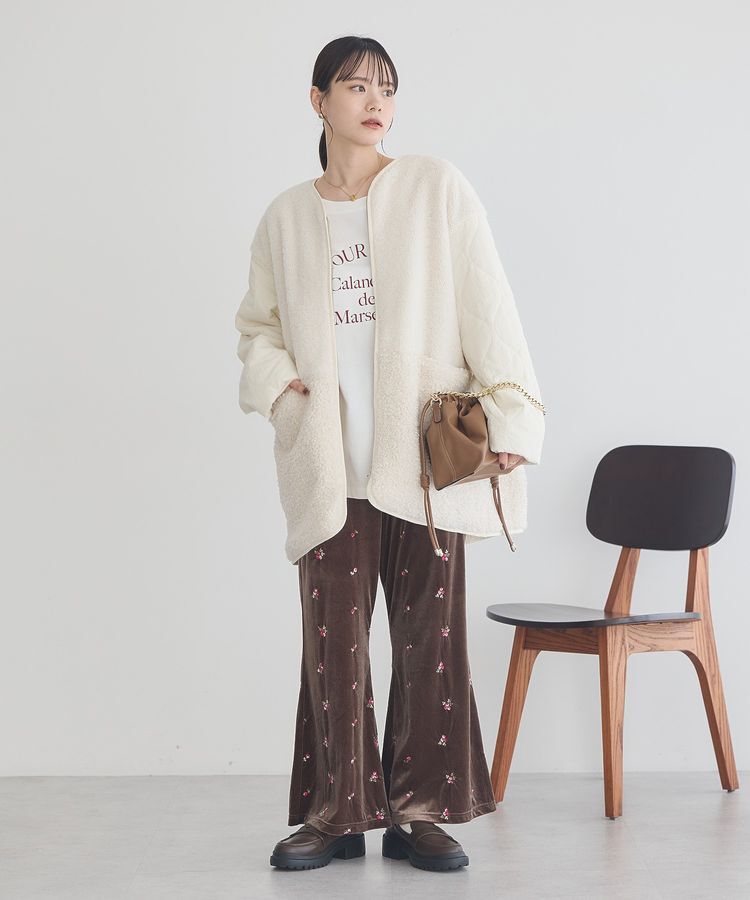 earth music&ecology「ボアキルトミドルコート」|その他|