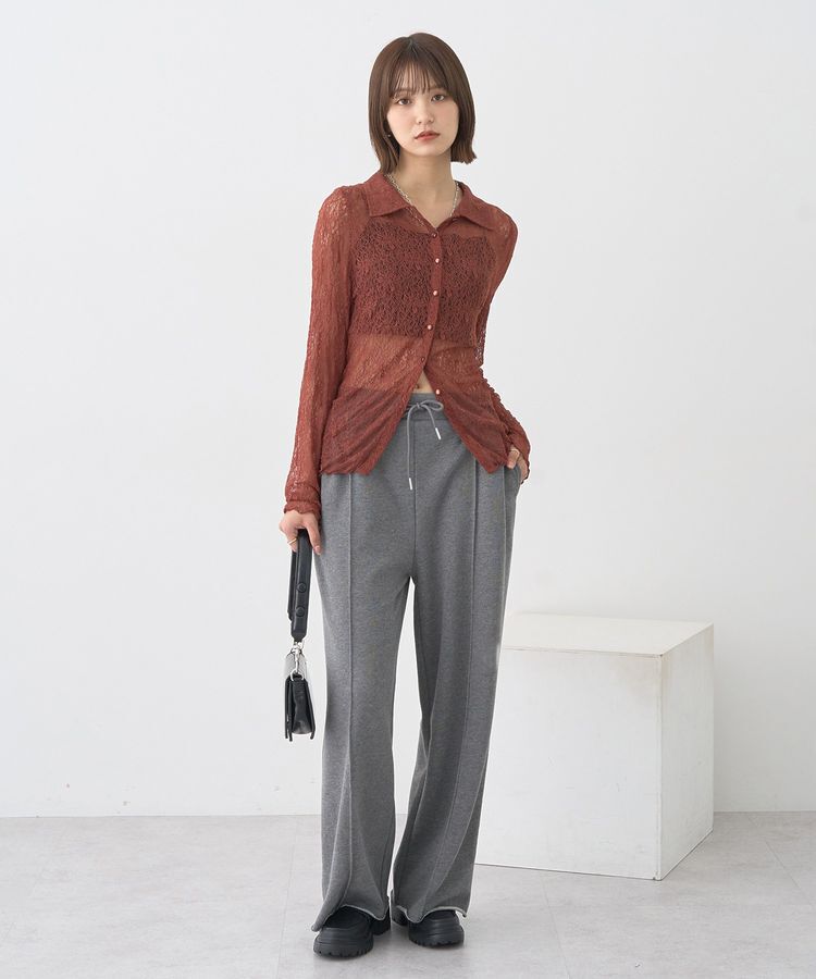 earth music&ecology「ストレッチレースシャツ」|シャツ・ブラウス|