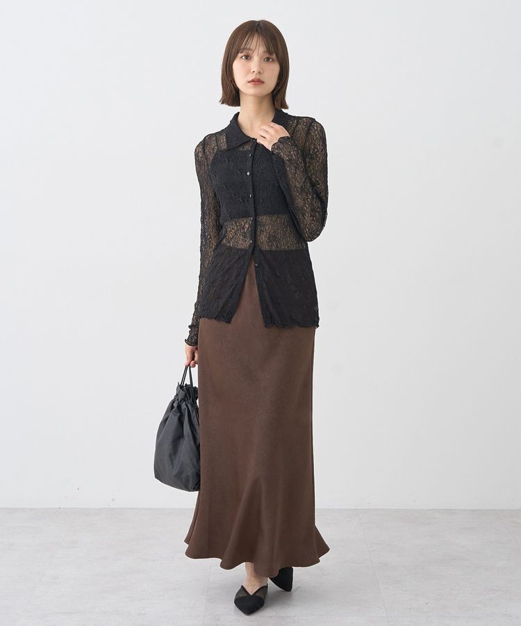 earth music&ecology「ストレッチレースシャツ」|シャツ・ブラウス|