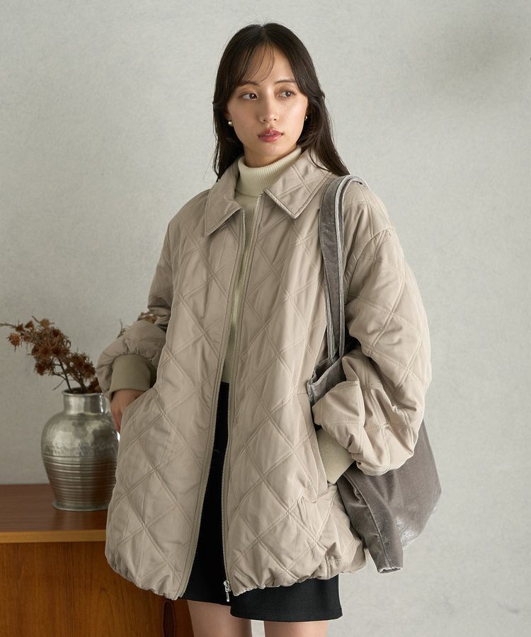 earth music&ecology「【WEB限定】ダブルステッチキルティングコート」|その他|