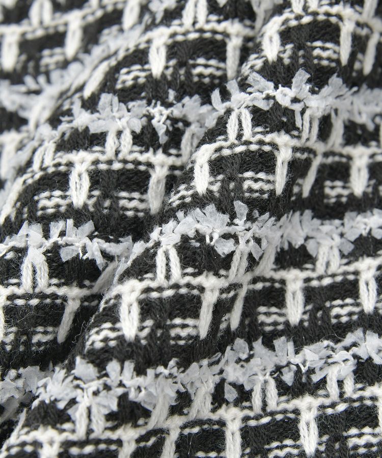 earth music&ecology「ニットツイードジャケット」|カーディガン|