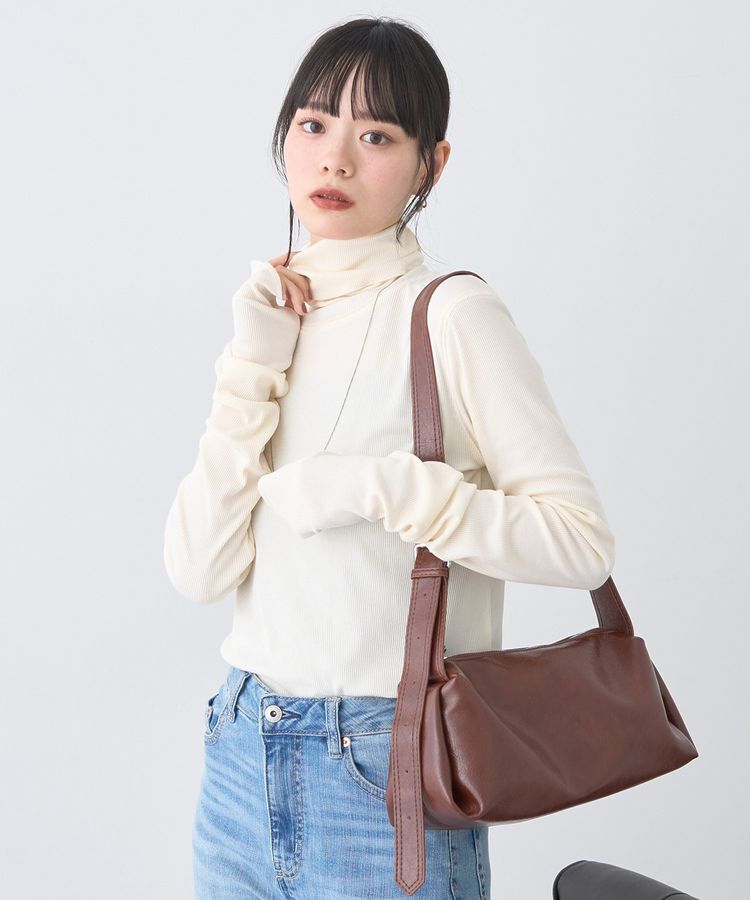 earth music&ecology「リブタートルネックプルオーバー」|Tシャツ・カットソー|