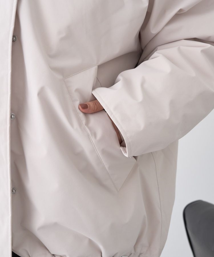 earth music&ecology「フーデットパファーコート」|ブルゾン・スタジャン|